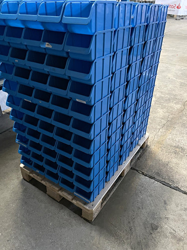 Blaue stapelkisten - blaue, /