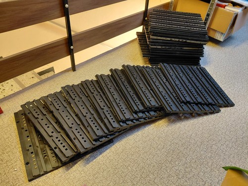 Wandplatte schwarz kunststoff - schwarz,