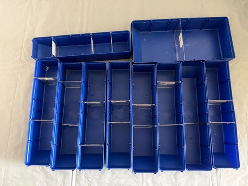 10x sichtlagerkasten blau - sichtlagerkasten,