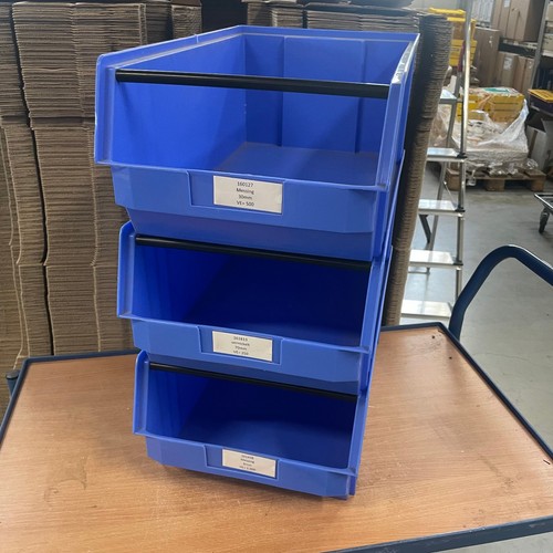 Sichtlagerbox stapelbox - 3x,